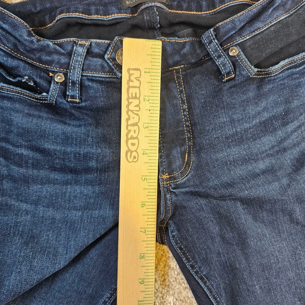 Silver Jeans Co Tuesday Slim Boot Dark Wash Denim Jeans W31 L35 L12602EDB363